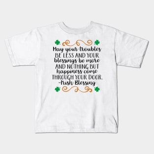 Irish Blessing Kids T-Shirt